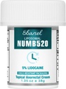 Ebanel 5% Lidocaine Nuring Cream, Suin Relief Burn Itch Numb Cream, Maximum Strength Topical Anestetic dengan Allantoin, Vitamin E untuk Uses Lokal dan Anorectal, Perawatan Hebripoid, 1.35 Oz