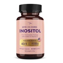 QSTA Myo- Inositol & D-Chiro Inositol Suplemen Perempuan 4100mg (40: 1 Rasio) - 9-in- 1 Hormonal & Metabolic Dukungan dengan Flease, Vitamin B6, B12, D3, Zinc & Chromium
