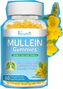10 dari 1 Mumlein Gummies untuk Lungs, Mulein Leaf Extract dengan Bromelain, Quercetin, Magnesium - Dukung Lung Cleanse untuk Kesehatan, 60ct