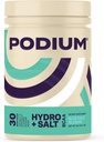 Podium Nutrition, Instantized BCAA Powder, Hidro and Salt, Blue Razz Slushie, 30 Servings, Electrolite, Hidration, Recovery