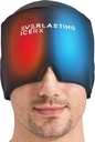 Bentuk Bentuk Topi Rangkaian Sakit Kepala Es Gel - Cold Therapy Headache Relief Cap / Ice Head Crap Ice Chack Mask, Cold Compress Headache Cap Relicur for Tension & Stress, 20% More Gel, Migraine Relief Black