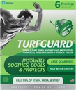 TurfGUARD Hydrogel Burn Dressing with X- Static Silver Relief - Cooling Relief, FDA Cleared, Antimicrobial Protection, & Moist Heaging Patch for Burns & Wounds, 2 "x 3" Dressings, 6 Pack, by Megagel