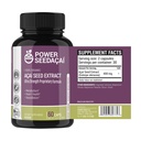 Power Seed Acai - Nitric Oxide Booster, menyediakan Blood Flow, Blood Sugar Levels, Metabolic Fungsi & Energy. Antioksidan Super kuat. Kafein-Gratis Dipatenkan Formula 124; 60 Capsules