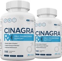 (2 Paket) Pil RX Cinagra untuk Pria, Tambahan RX Cinagra Lanjutan Formula, 120 Cacah