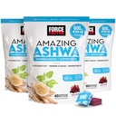 FORCE FacTOR Amazing Ashwa for Stress Relief, Memory, Focus, and Imune Support Health, Ashwaganda Suplemen dengan KSM-66 Ashwagandha untuk Stress, 180 Soft Chews