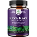 Kava Kava Root Extract Supplement 1000mg - Fast Acting Herbal Dukungan dengan Kavalactones untuk Balanced Mood - Relax Calming Capsules untuk Dukungan Stress & Better Sleep - 15 Servings