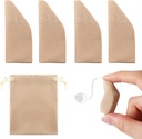 Nuanchu 2 Packs Hearing Aid Comfort Protection with Storage Bag Hearing Aid Cover Fits 1 "to 1,25" Protection amplifier from Dirt, Sweat, Wind (Pas 1 sampai 1.25 ", Khaki)