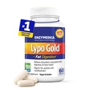 Enzymedica Lollo Gold, Potency Tinggi Lipase Digetical Enzymes for Fat Ditraffic, Supports Occational Bloating Relief & Digetical Health, Keto- Friendly, Vegan, 60 Capsules