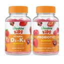 Lifeable Vitamin D3 + Vitamin K2 Kids + Probiotic 2 Milyar CFU Kids, Gummies Bundle - Wisting, Vitamin Supplemen, Gluten Bebas, GMO Bebas, Gummy Berharga