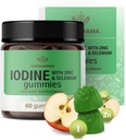 HERBAMAMA Iodin Gummies - Potasium Iodin, Zinc & Selenium for Immune Defense & Brain Support - Vegan, Non-GMO Supppport-60 Pectin- Based Application-Flavored Chews
