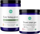 Ora Organik Prebiotic & Probiotic Powder & Greens Powder Bundle: 20 Miliar Probiotic, Apple & Raspberry Flavor, 30 Servis & 20 + Superfood Greens Blend - Citrus Flavor, 30 Pelayan