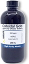 True Colloidal Gold - 200 plum - 250 mL (8.45 Fl Oz) dalam Hapus BPA- Free Plastic Bottle
