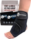 ActiveLick Foot & Ankle Ice Pack Lipat for Heel, Arch, and Ankle Discomfort, Swelling, Soreness, and Injury Recoververy - Acpliable Hot & Cold Wrap with Adjustable Compression Straps