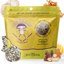 ODD Balls Energy Ball Lemon - Super Food Mushroom Snack - Running, Cycling, Hiking - Gels, Bars Alternative - Lion 's Mane Focus, Cordyceps Energy - Vegan, Gluten Free Snacks for Kids & Dewasa