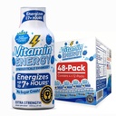 Vitamin Energy Immune + Extra Energy Shot Blue Raspberry 48 Pack, 260mg Natural Caffeine, B-Vitamin, Citicoline, Green Tea, Imunity & Focus Dukungan, Zero Sugar, Gluteng-Free 1.93 fl oz