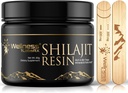 Shilajit Resin dengan Fulvic Acid dan Trace Mineces - Golden Grade Hilayan Shilajit untuk Pria - Chilajit dari Gilgit Dikemas dengan 85 + Mineral, Metabolisme dan Dukungan kekebalan - 60g