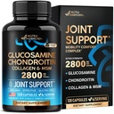 Glucosamin Chondroitin MSM Collagen 124; FSA HSA Eligity 124; Joint Support 2800 mg 124; Made in USA 124; FSA Apcated Items 12.4; Flexibility Nuterial Vitamins 124; For Men & Women, 120 Capsules