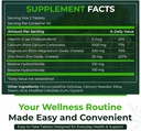 Natural Nutra 500 Count, Kalsium Magnesium Zinc Suplement dengan Vitamin D3 untuk Kekuatan Tulang, Membantu Mendesain Pembuangan, Kesehatan Gluten Bebas dan Sugar- Bebas, EscalyMineral Komplex