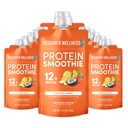 Designer Wellness Protein Smoothie, Real Fruit, 12g Protein, Low Carb, Zero Added Sugar, Gluten- Free, Non-GMO, No Artificial Colors atau Flavors, Tropical, 12 Count