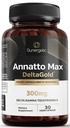 Sunergik Premium Anatato Tocotrienol Suplemen - with DeltaGold - Tocotrienol Vitamin E 300 mg - Supports Liver, Imune & Heart Health - Delta + Gamma Tocotrienol (30 Liquid Capsules)
