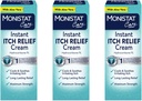 Monisstat Care Instant Itch Relief Cream 124; Max Power 124; Cools & Soothes 14; Packing May Vary 124; 1 Ounce Each 124; Paket 3
