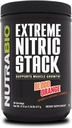 NuttraBio Extreme Nitric Stack, Nitric Oxide dan Cell Volumizing Formula - 30 Servings (Blood Orange)