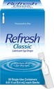 Refresh Classic Lubricant Eye Drops, Presertive- Free, 0.01 Fl Oz Single - Use Containers, 50 Count, Pack of 1, Packaging May Vary