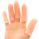 Cots JKcare Large Finger, 10 Pack Silicone Finger Sleeves Dukungan untuk Trigger Finger & Arthritis - Covers Protector for Cracked, Corn & Callus Pain Relief