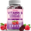 Sugar-Free Vitamin B Kompleks Gummies for Women - Vegan b b Vitamin Complex with Metil B12, Metil Folate - Plus Vitamin C, Zinc, Inositol - Supports Energy, Ammune, Healthy Hair, Skin (60 Count)