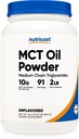 Nutricost Premium MCT Oil Powder - terbaik untuk Keto, Ketosis, dan Diet Ketogenic - Non-GMO dan Gluten Free... (2 LB (Unflamited))