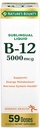 Nature 's Bounty Vitamin B12 5000 mcg Sublingual Liquid, Kesehatan Kardiovaskular & Cellular Energi Dukungan, 2 Fl Oz (1 Cacah)