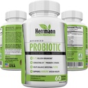 Probisi oleh Herrmann Health Products 126; Probiotic for Men and Women 124; High Potency 7 Strain Formula For4; 5.75 Miliar Organisme per Capsule 124; Non-GMO yang terdiri dari DE111 ™ 124; GMP Disahkan 60 Capsules