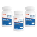 Rugby Timed- Rilis Niacin 500mg dengan 28mg Kalsium, Dietary Suplemen Energi, Sirkulasi dan Metabolisme Dukungan, 100 Tablets (3 Pack)