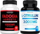 Fdogia Agrestis Extract (60 Count) Maximum Strength - Atletic Performance & Muscle Mass Dukung dan L Citrulline (240 Count) L Arginine & Nitric Oxide for Performance for Welkents