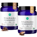 Ora Organik Vegan Powder Vanilla Cani & Chocolate Bundle: 21g Plant Based Protein Powder, Vanilla Chai Flavor, 20 Servings + 22g Plant Based Protein, Chocolate Flavor, 20 Servings
