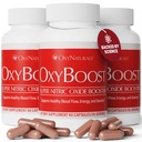 OxyBoost Nitric Oxide Suplement for Men & Women - Supports Circulation, Heart Health, Energy, Mental Clarity & Blood Flow - Formula Alam dengan Vinitrox - 180 Capsules (Paket 3)
