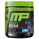 MusclePharm Essentials BCAA Powder, Pra & Post Workout Recovery Drink, Mendukung Produksi Muscle & Energy, Suplemen Amino Acids, 30 Servis, Blue Raspberry Flavor