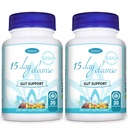 15 Hari Cleanse Gut Duck 2 Pack 124; Colon Broom, Detox Suplemen dengan Senna, Cascara Sagrada & Psyllium Husk, untuk Pria dan Perempuan 124; Total 60 Capsules