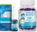 Bayi Probiotik Kebahagiaan Ibu Drops Setiap hari 30 Pelayan (Paket 1) dengan Anak Probiotik + Prebiotik Gummies 45 Pelayan (Paket 1), Dukungan kekebalan untuk All Ages: Newborns untuk Anak-anak dan Dewasa