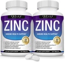 Suplemen Zinc untuk Dukungan Imune - Pure Natural Zinc Oxide ke Boost Immune System, Dukungan Skin & Antioksidant, Potency Tinggi kekebalan Booster, untuk Perempuan Pria, 100 Tablet