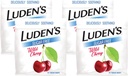 Ludens Sore Throat Drops, untuk Minor Sore Throat Relief, Sugar Free Wild Cherry, 75 Count (Paket 4)