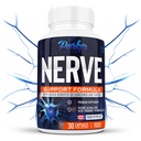 Alpha Lipoic Acid 600mg, Suplemen Dukungan Nerve Dihiasi dengan Thiamine, Curcumin, Ginger Root, dan Vitamin B6, B12 Semua dalam Satu: 124; Vegan Neuro Tambahan Kesehatan, Lab Tested, 30 Kapsul