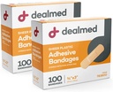 Diketahui Sheer Plastic Adhesive Bandages - 100 Count (2 Pack) Perban dengan Non-Stick Pad, Latex Free, Wound Care for First Aid Kit, 3 "x 3 / 4"
