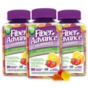 Fiber Advance Gummies 124; 100% Plant Based Fiber Supplement for Digetical Health 124; Chicory Root Inulin Prebiotic Gummies for Dewasa 124; Gluten Free, Vegetarian, Non-GMO (Paket 3)