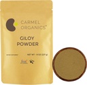 CARMEL ORGANICS Gizer Stem Powder (8 Ounce atau 0.5 LBS (Pack of 1)); Natural 124; No Added Preservations 124; Non-GMO 124; Tinospora Cordifolia 124; Herbal Suplemen untuk kekebalan tubuh Anda