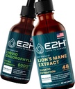Cair Chlorofil dan Mane Mushroom Lion 124; Vegan, Non-GMO - 2 Fl Oz Setiap (4 Fl Oz Total) - Bundle