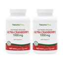 NaturesPlus Ultra Cranberry 1000- 180 Debit Tablet Substain, Paket 2 - Menyediakan Trakt Urin Sehat - Non-GMO, Vegetarian, Gluten Free - 180 Total Servings