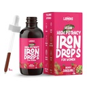 Pharmacetic Iron Suplemen LLORENS untuk Wanita Iron Drops Daily Dukungan, 20mg dari Polysaccharde Free Taste, Natural Sweeteners, Vegan and Paraben Free (Berry Daiquiri, 4 Fl Oz)