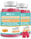 Aswagandha Gummies with Vitamin D for Women & Men, Ashwagandha Gummy with Maca Root Powder