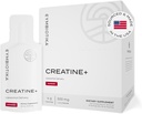 CYMBIOTIKA Creatine +, Creatine and Glutamine Suplement for Amino Energy, Recovery, Muscle Mass & Brain Support, Lipodal, Gluten Free & Vegan, Raspberry Flavor - 30ml Pouches (Paket 20)